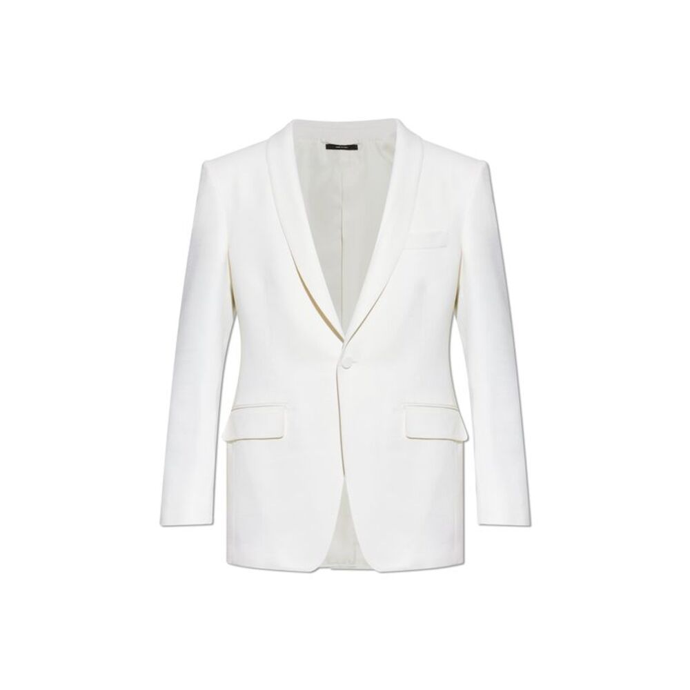 Blazer with satin finish